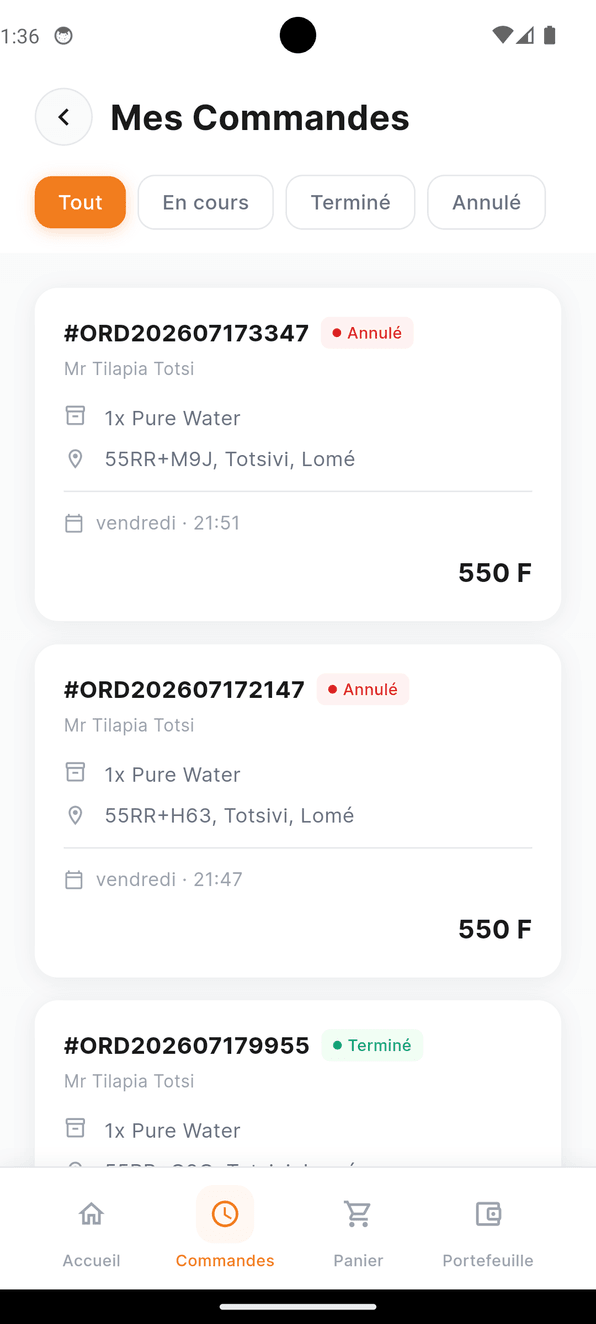 Écran 4 de l'application SPID