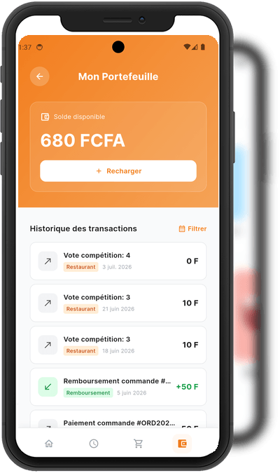 Paiement mobile money et portefeuille SPID